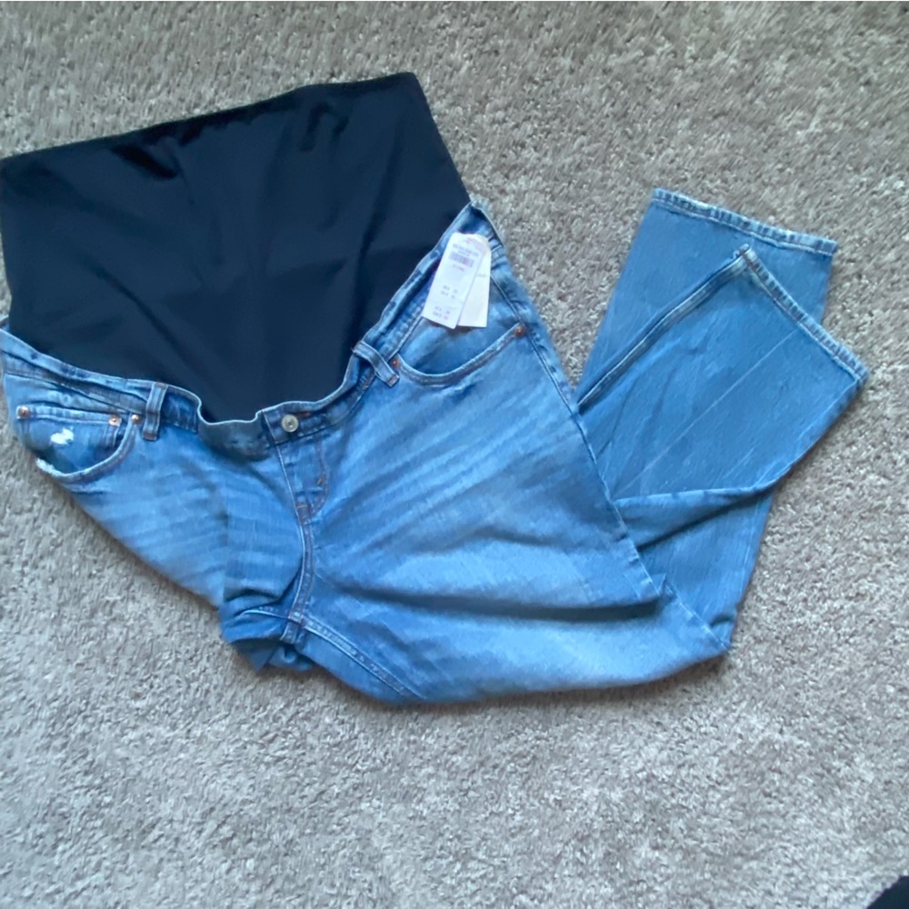 Abercrombie and Fitch The Ankle Straight Maternity Jeans NWT